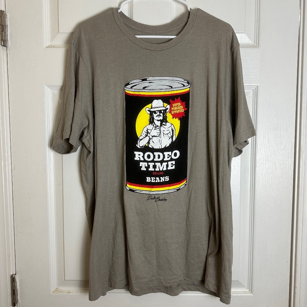 Dale Brisby Youtuber Rodeo Time Bean Graphic Short Sleeve T-Shirt Men Size 2X